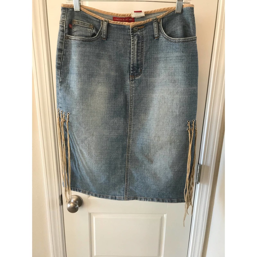 London Blue by Vigoss Jeans Denim Skirt Size Medium